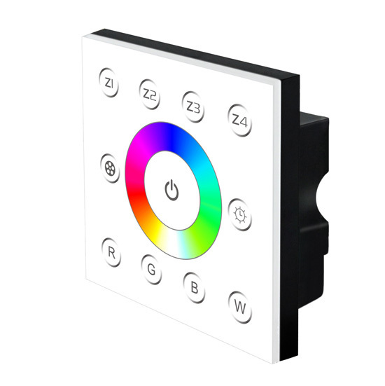 P8 Manual switch multizone touch control multi color led ceiling light rgbw dmx controller