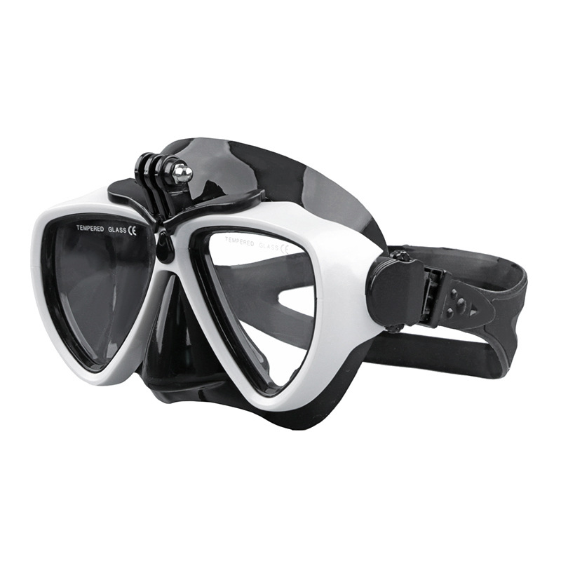 BONNY Anti-Fog Film Liquid Silicone Adult Floating Diving Goggles With Camera Holder