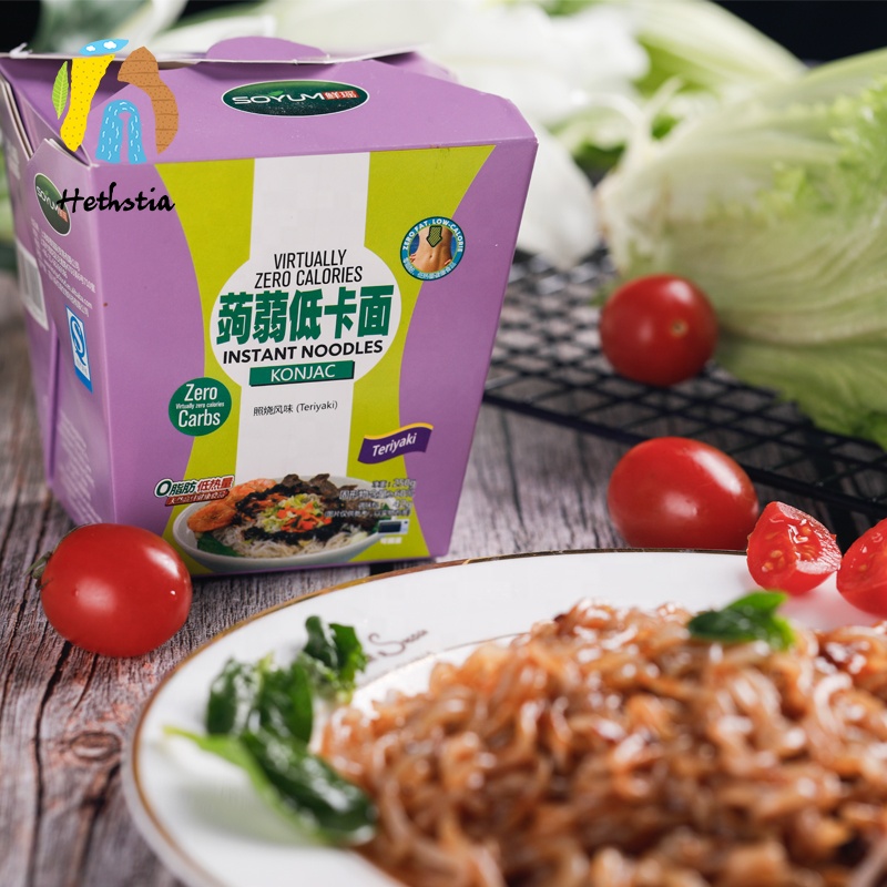 Оптовая продажа OEM zero fat cup упаковка konjac мгновенная лапша