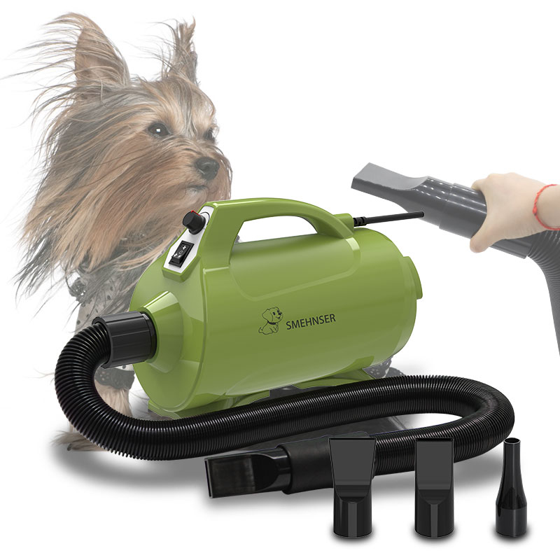 Wholesale high power mute Heating Adjustable Speed Nozzles Pet Dog Cat Hair Dryer Machine Pet Grooming Professional Dryer