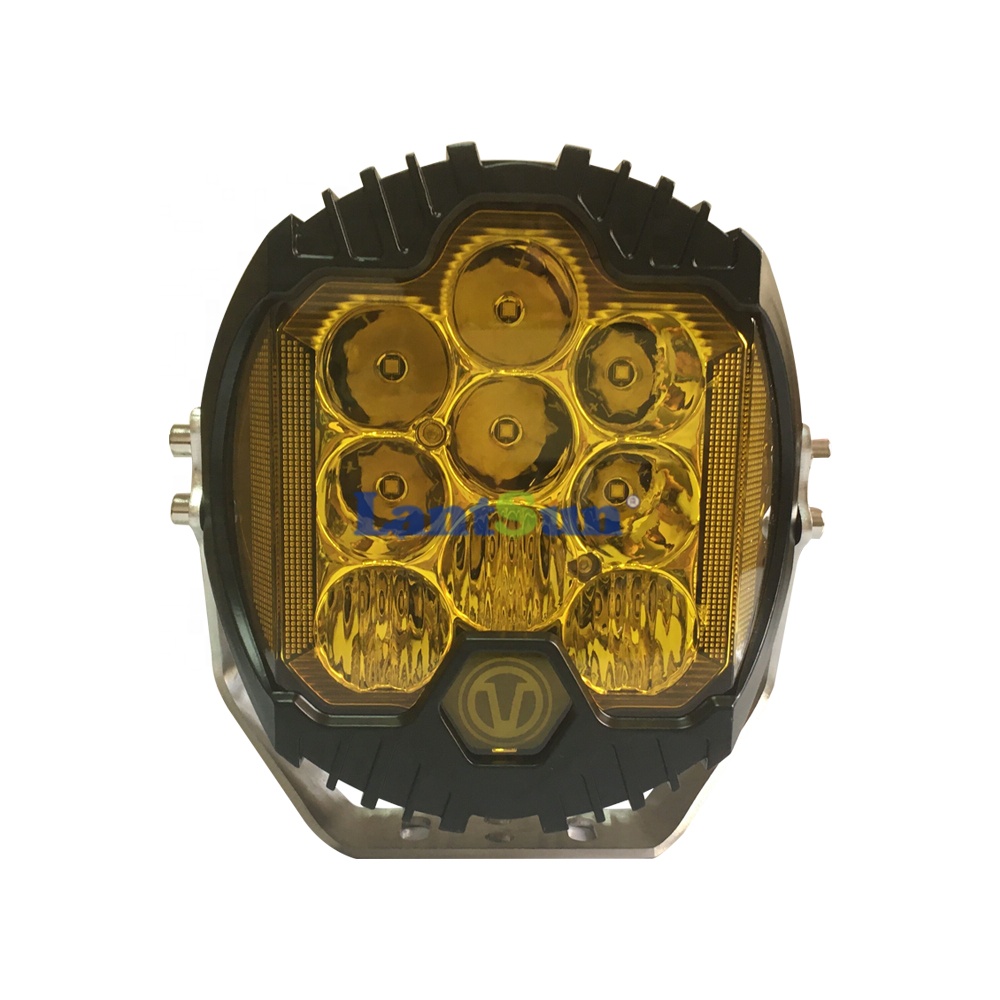 Lantsun LED6489 7 дюймов желтый светодиод внедорожный свет комбинированный луч с ДХО