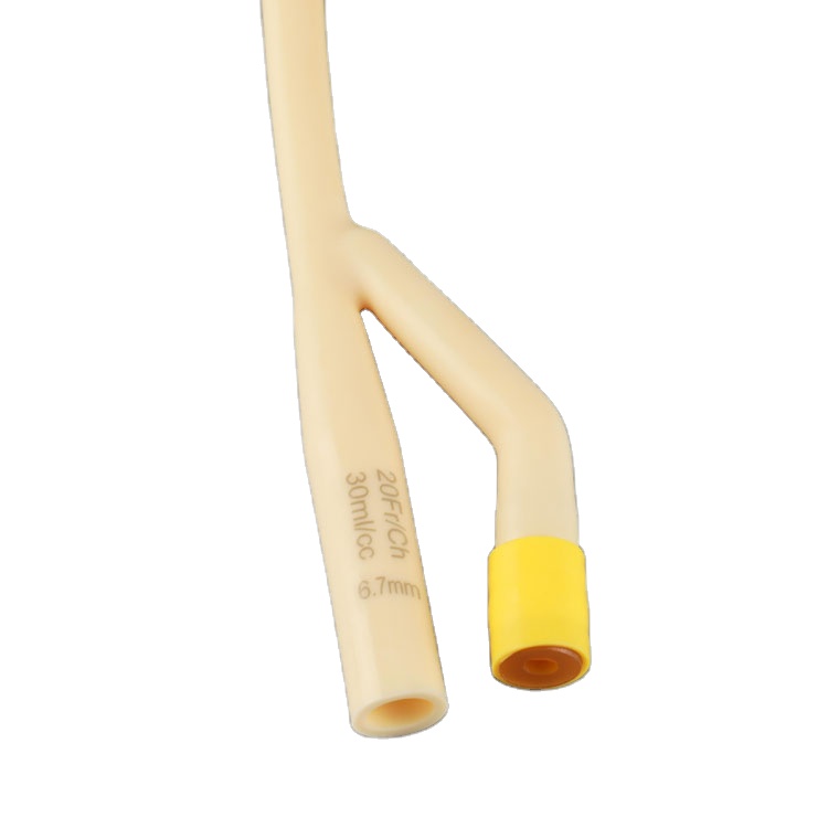 Sales Price Disposable Latex Silicone Catheter Urinary Use 2 way/Curved