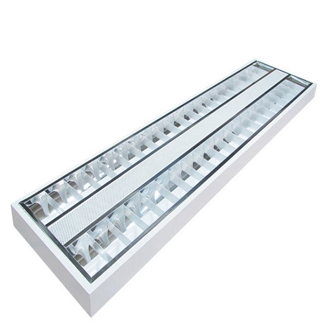 Modern Industrial Office 9W 18W 36W Louver Recessed Troffer LED Lighting Fixture Fitting T8 Tube Grille Lamp