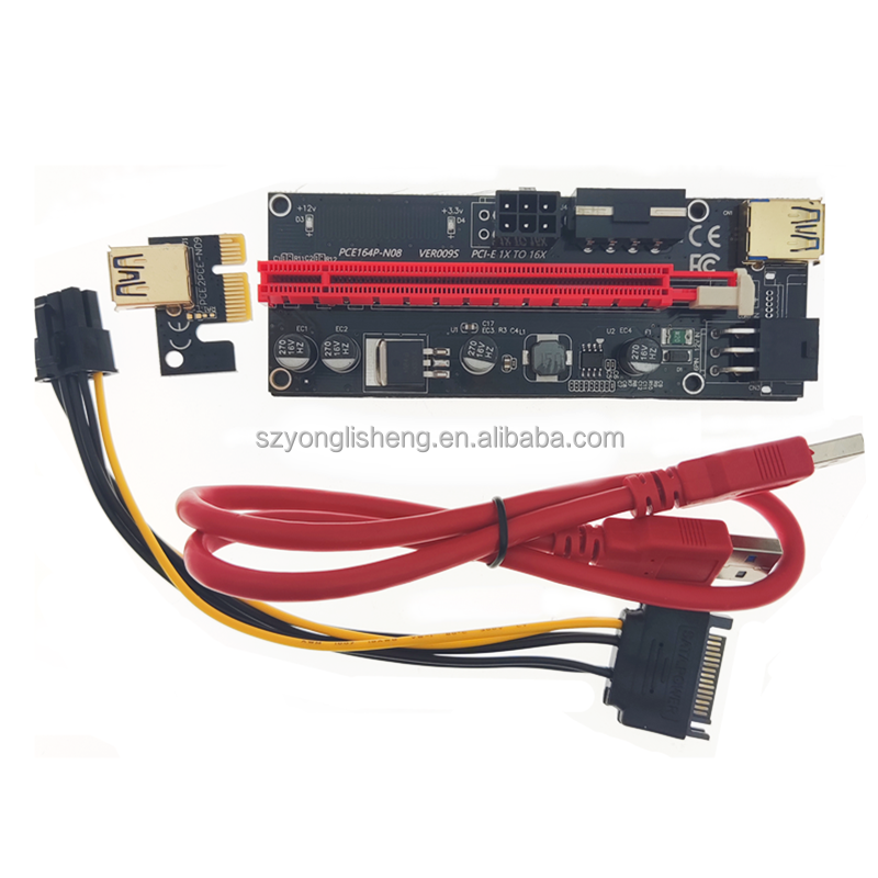 VER009S PCI-E 1X до 16X LER 009 расширитель карты для подъема видеокарты 009s