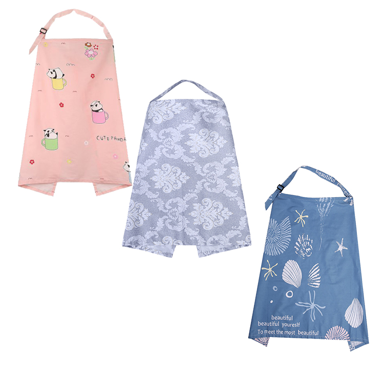 Famicheer BSCI baby nursing covers stripes breastfeeding apron cover canopy