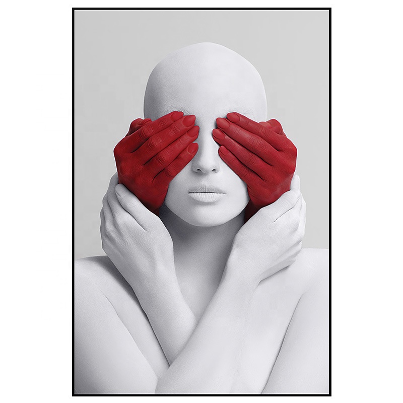 Hotel decoration Modern Creative Character Abstract Bald nude model artwork canvas printing