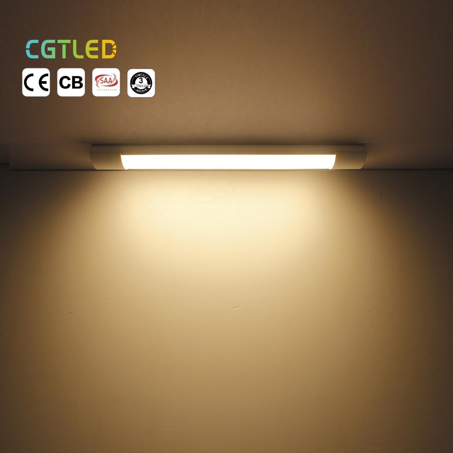 20W 40W 60W 72W Factory Professional Commercial CE Dimming Tube Lights 5000K 6500K Daylight Batten LED Fixture