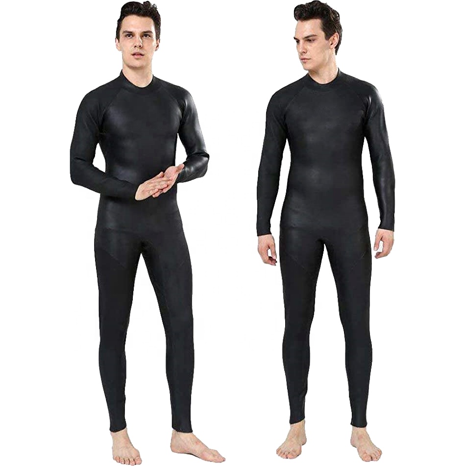 Full 3/2mm Smooth Skin Stretchy One Piece Surfing Diving blind stitched Wetsuit