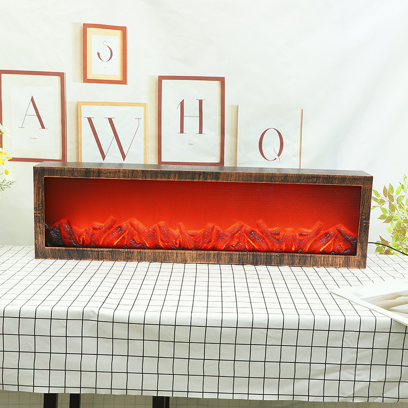 wholesale custom no heat USB home decoration freestanding electric fireplace
