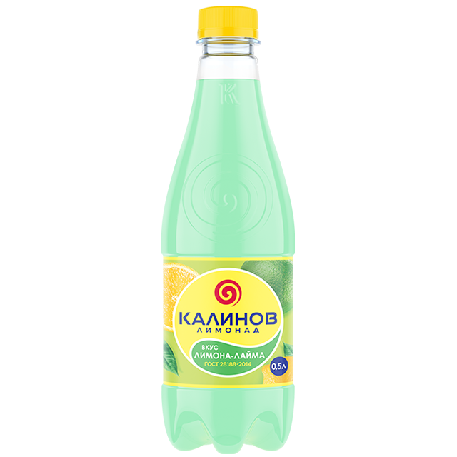 Kalinov Lemonade лимонный Лайм (ПЭТ, л.) Напиток с низким содержанием сахара