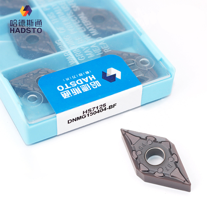 HADSTO CNC Tungsten Carbide Inserts DNMG 150404 150408-BF HS7125 suitable for Universal material processing cutting tools
