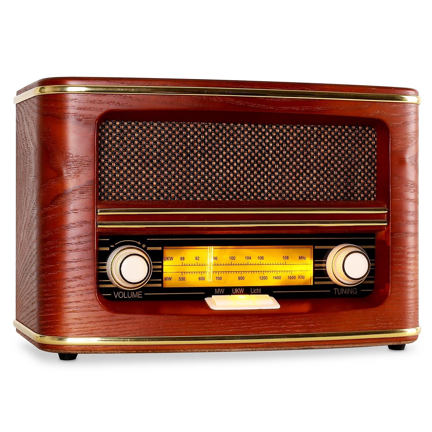 Классический am fm-радиоприемник, настольное деревянное ретро-радио с usb-плеером