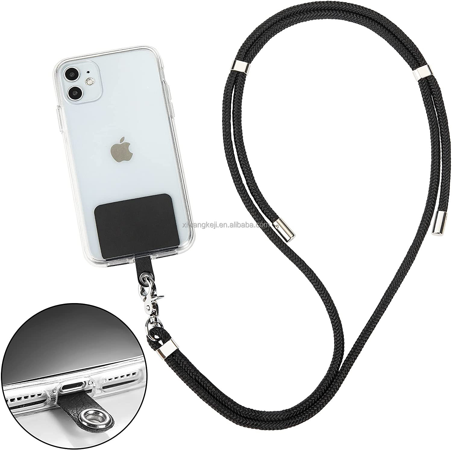 Phone Lanyard - Adjustable Strap Holder for Around the Neck Crossbody Necklace Leash Bag back Pouch Purse Strap for iPhone Case
