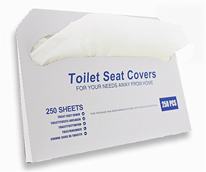 Half Fold Flushable Toilet Seat Cover Disposable Paper Toilet Seat Cover