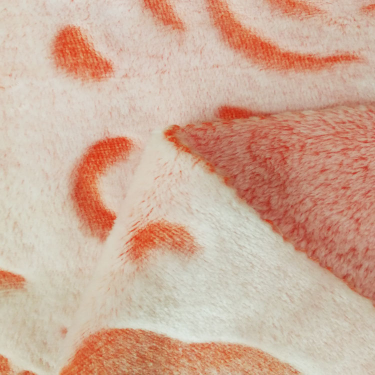 100% polyester fleece printed fabric jacquard flannel fleece fabric cutted pattern