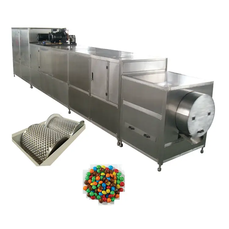 chocolate mold filling continuous ball mill with blister packing machine