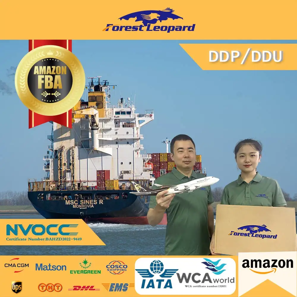 To Amazon US Economical DDP Sea Shipping from China LCL Shenzhen Amazon FBA Forest Leopard Logistics Free FCL and LCL USA Direct