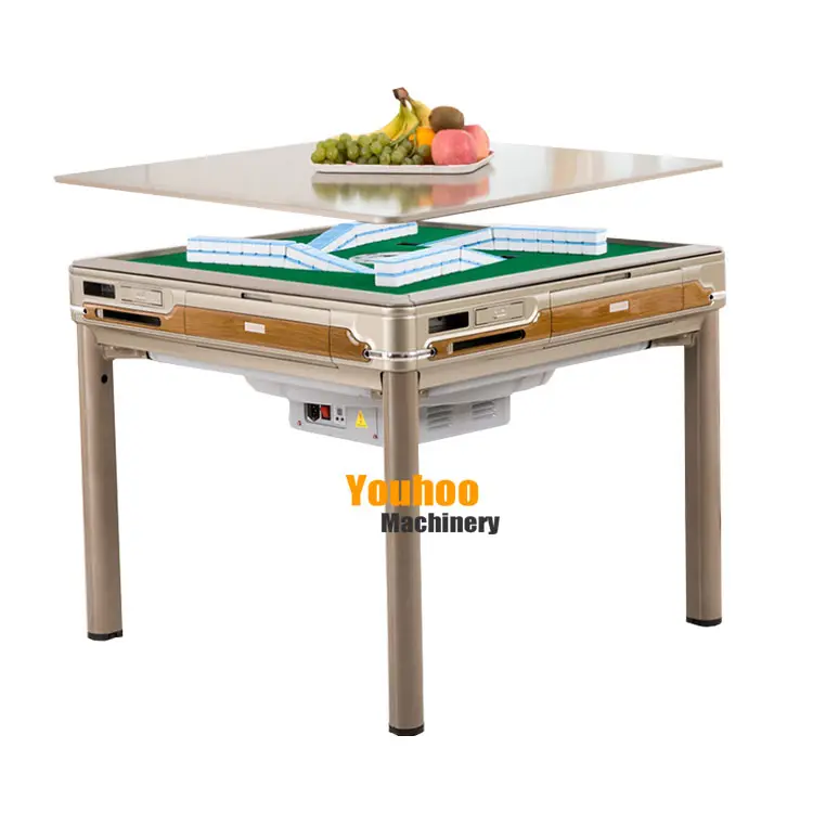 Customized auto mahjong table automatic dining foldable ma jiang table