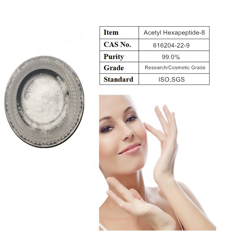 АцетилHexapeptide-8 пептиды против морщин Cas 616204-22-9, ацетилHexapeptide-8 порошок 98.0%, бесплатные образцы