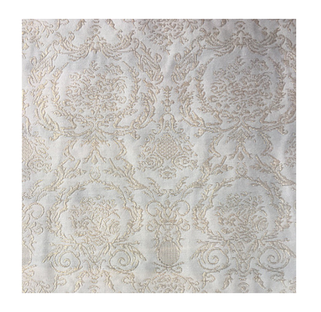 Graceful Double Faced Floral Pattern Polyester Metallic Clothing Garment Dress Jacquard Fabric