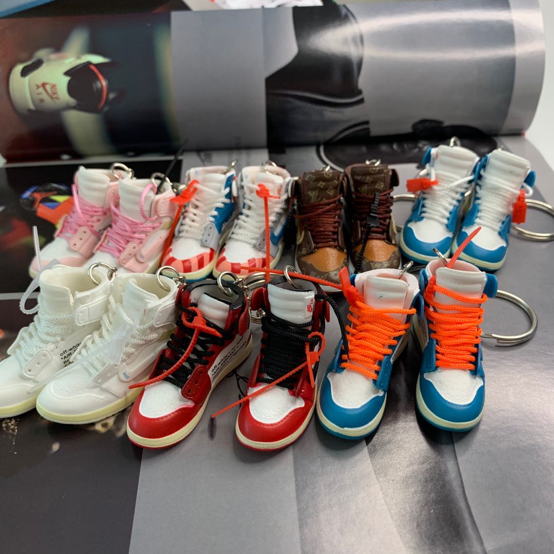 3d кроссовки брелок спортивная обувь мини ПВХ 350 v2 Air shoe брелок 3d Кроссовки