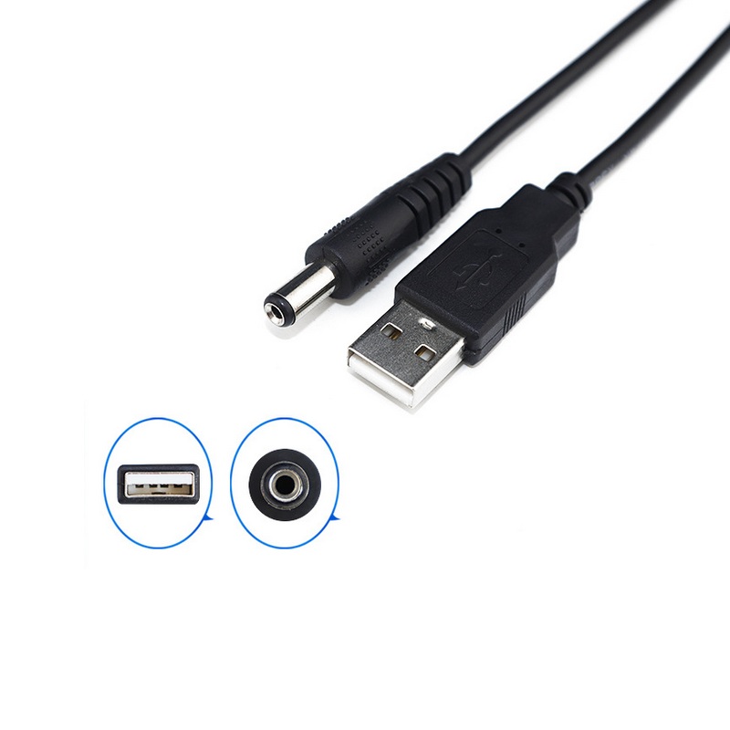 OEM кабель-Переходник USB в DC кабель 5,5x2,5 мм DC кабель питания USB мужчина к 5,5 мм баррель соединительный кабель с разъемом кабеля