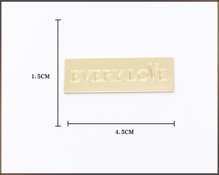 custom design metal plate with engraved logo for woods
