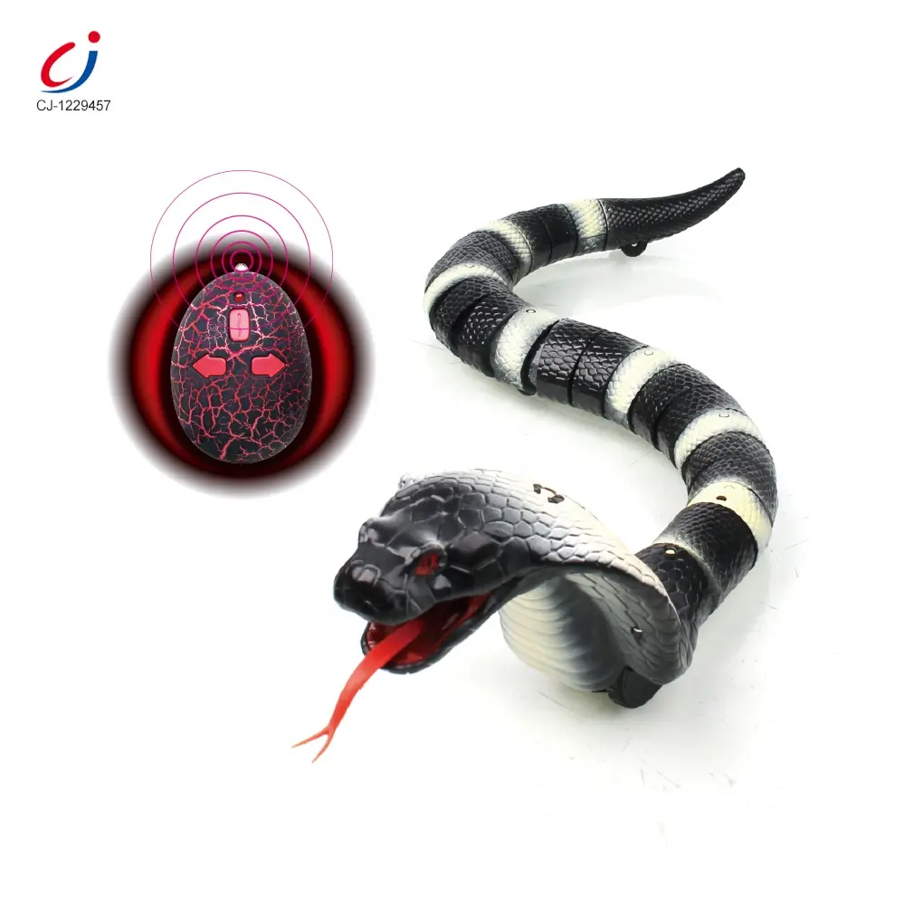 Chengji Best christmas plastic simulation animal model infrared remote control snake toy