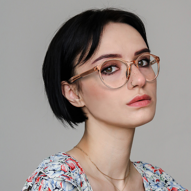 Для отдыха модные Tr90 Круглый фильтр синего света очки оптические оправы для очков, река