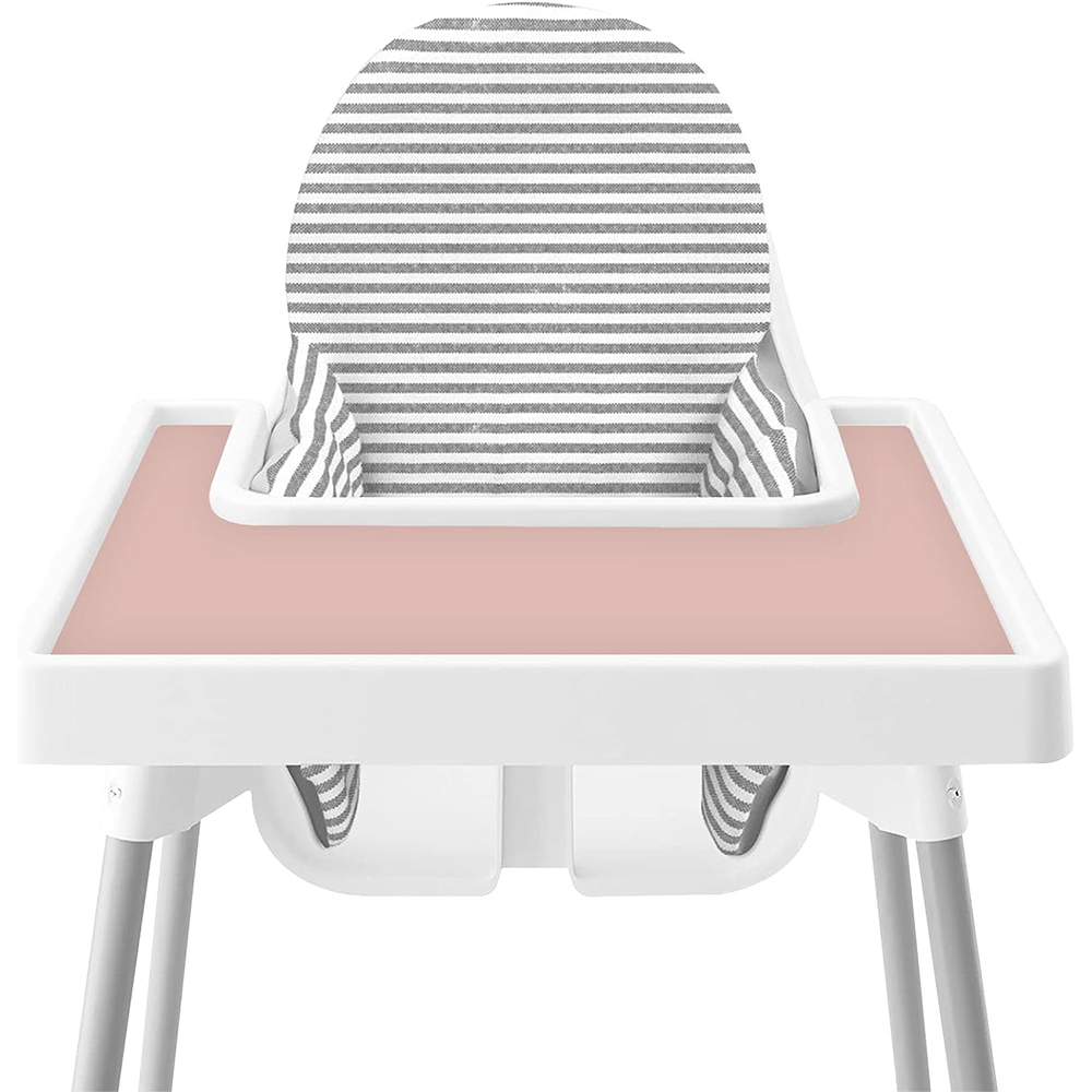 Wholesale BPA Free Heat Resistant Colorful Embedded Silicone Baby Dining Placemat for Highchair