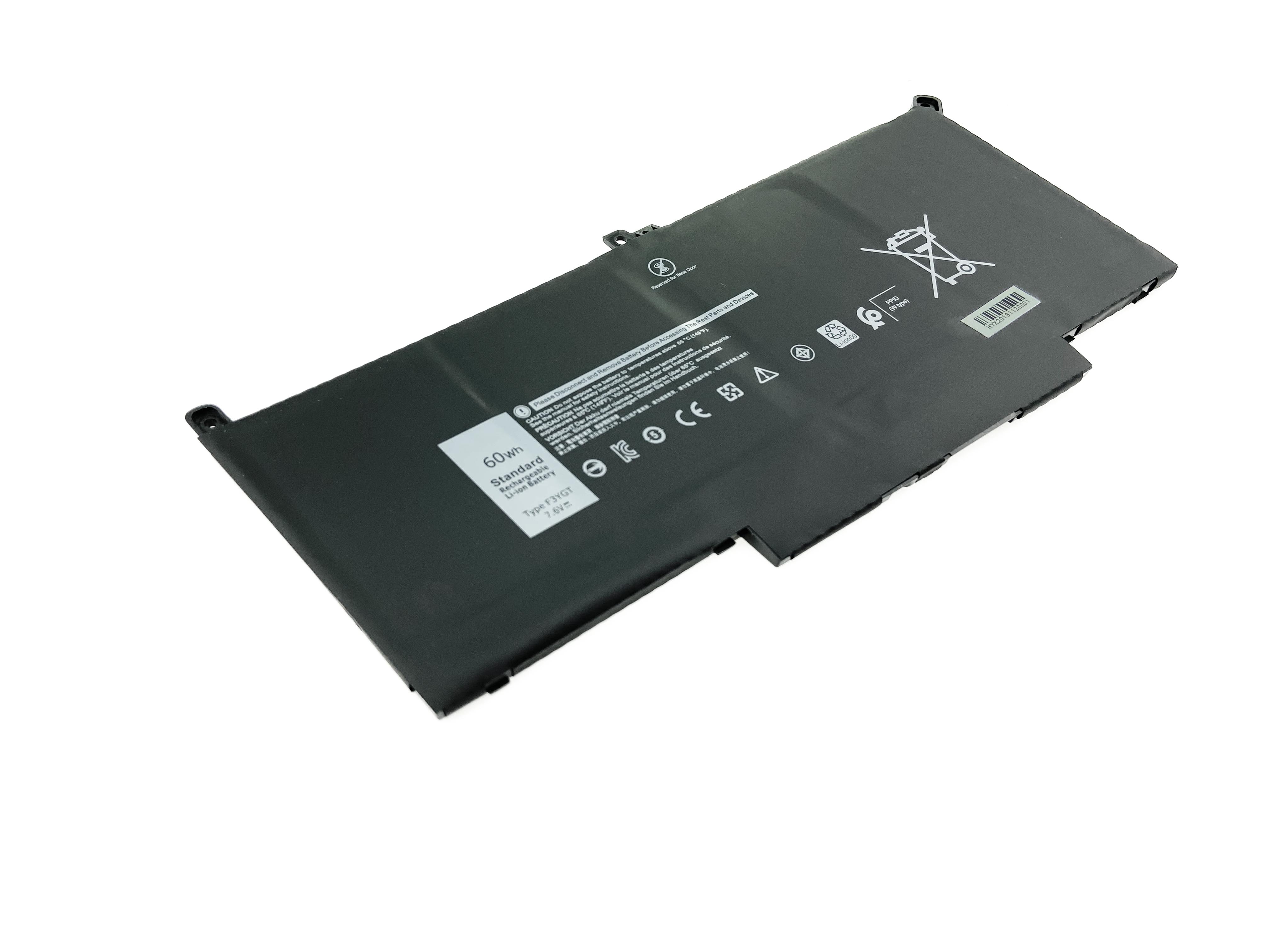 Аккумулятор F3YGT 7,6 в 60 Втч с 4 ячейками для ноутбука Dell Latitude E7280 E7480 E7290 E7380 E7390 E7490 серии 2X39G DM3WC 0DM3WC