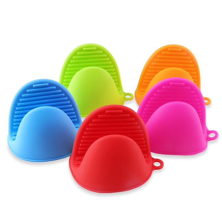 Anti-slip Heat-protection Kitchenware Hot Pot Oven Mitts Silicone Clips Pot Holder Bbq Grill Glove