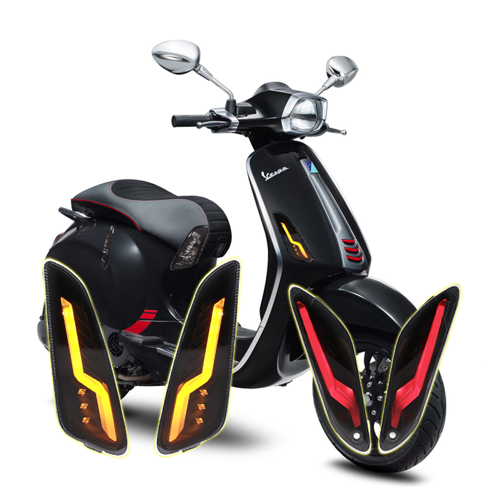 Level10 VESPA пружинный Спринт светодиодный поворотный сигнал молния Модифицированная Замена галогенного сигнала