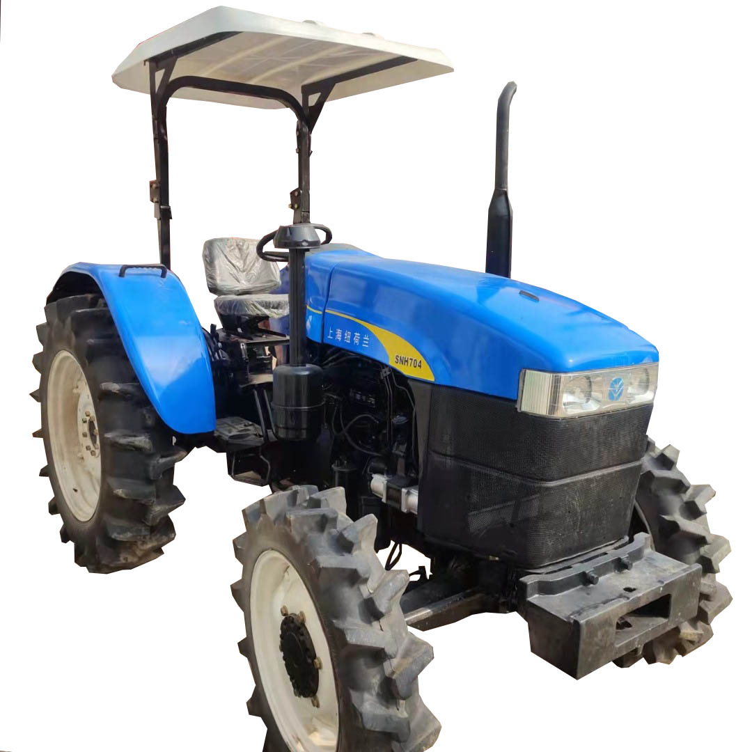 Сельскохозяйственная техника, маленькие 4-колесные приводы New Holland 70HP, компактные б/у тракторы на продажу