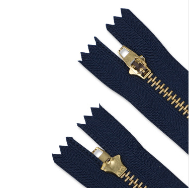 No. 4 brass metal zipper pants zipper