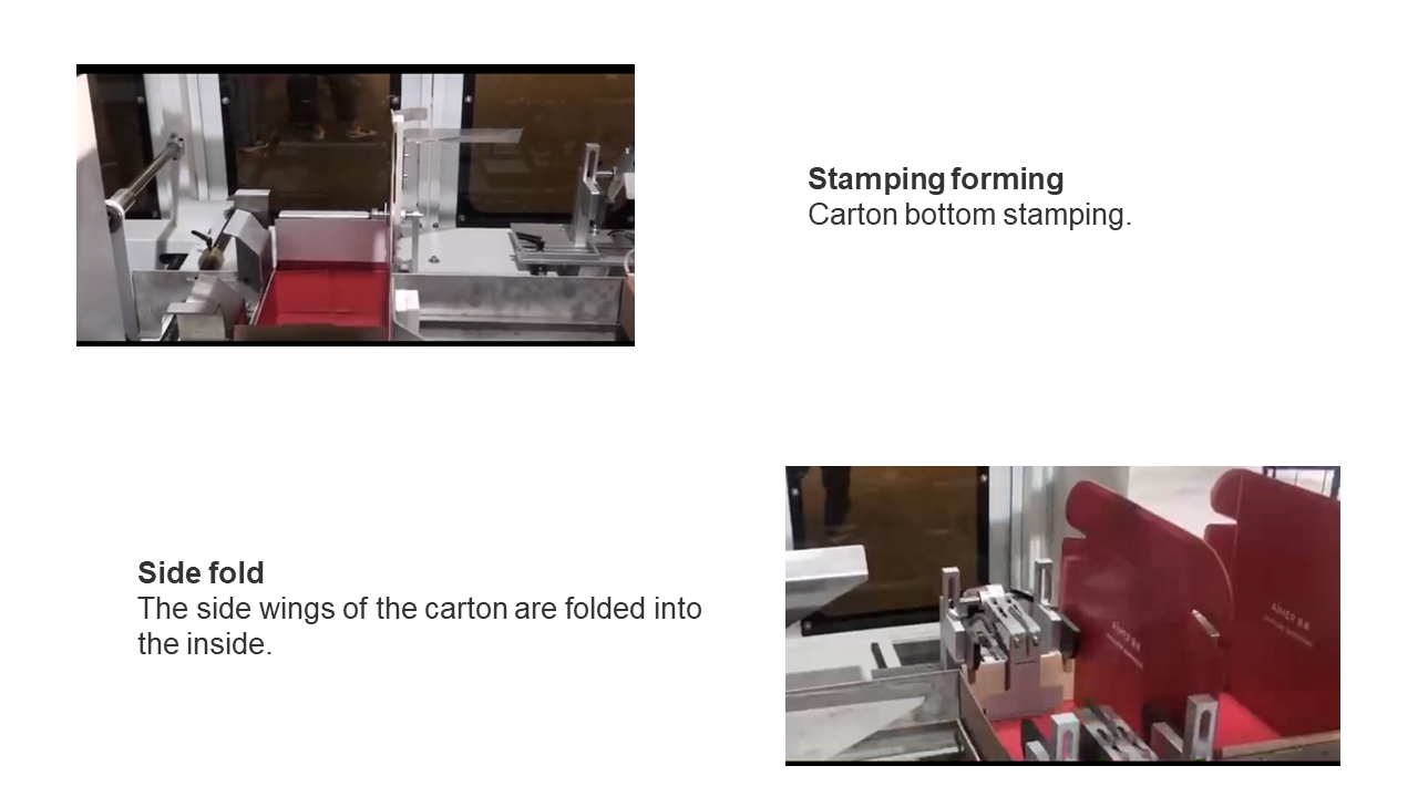 Automatic paper small cosmetic box folding machine  paper box folding and gluing machine