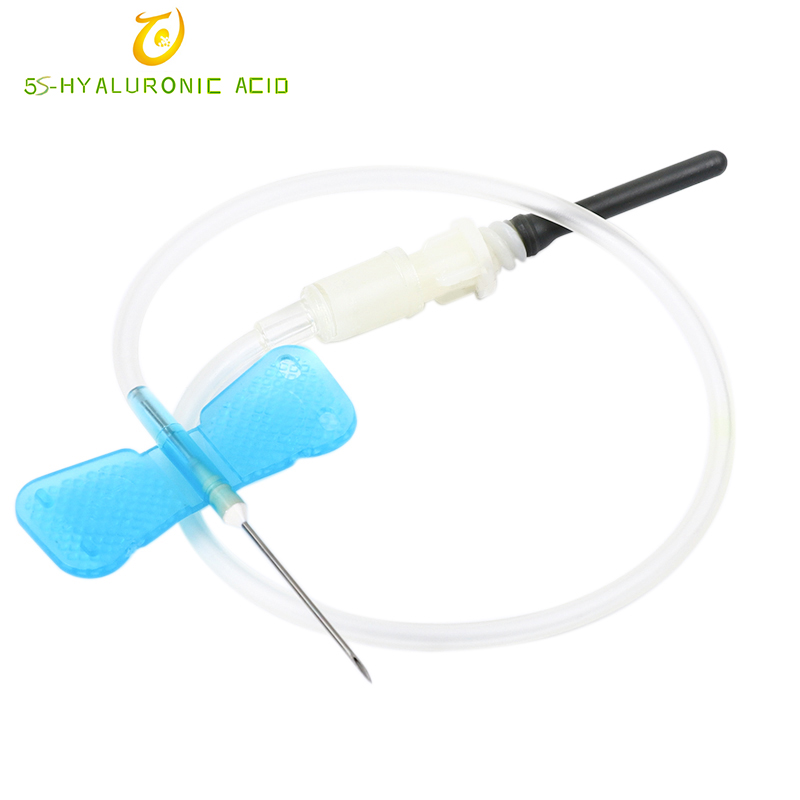 Disposable medical sterile 23g double-wings butterfly hospital use safety collection blood sampling needles
