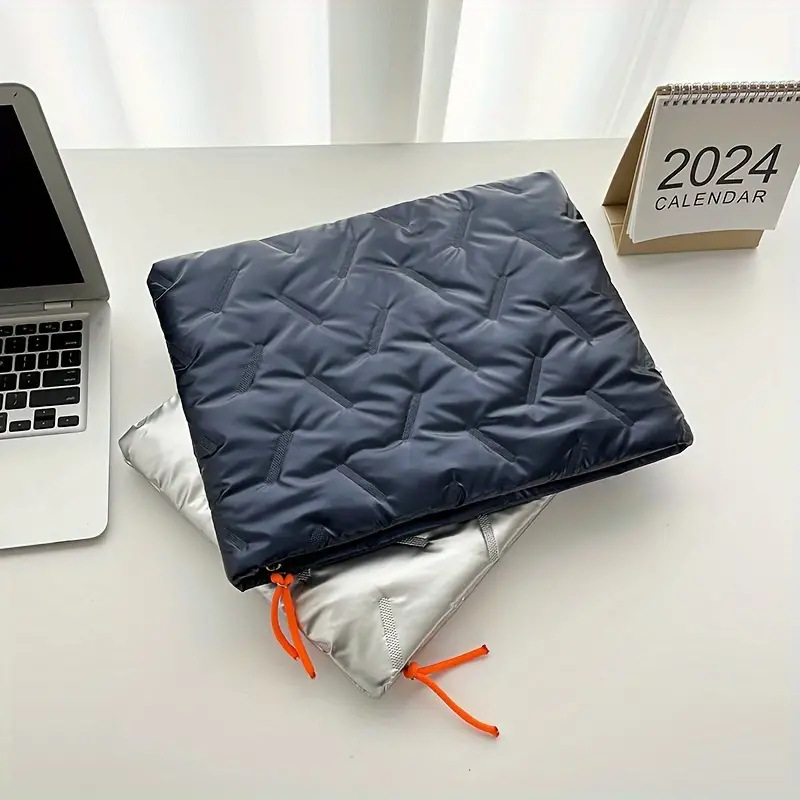 Women's Polyester Laptop Sleeve Bag Puffer Carrying Case Cover Clutch for MacBook Pro 14 Inch & MacBook Air 13 Inch Notebook