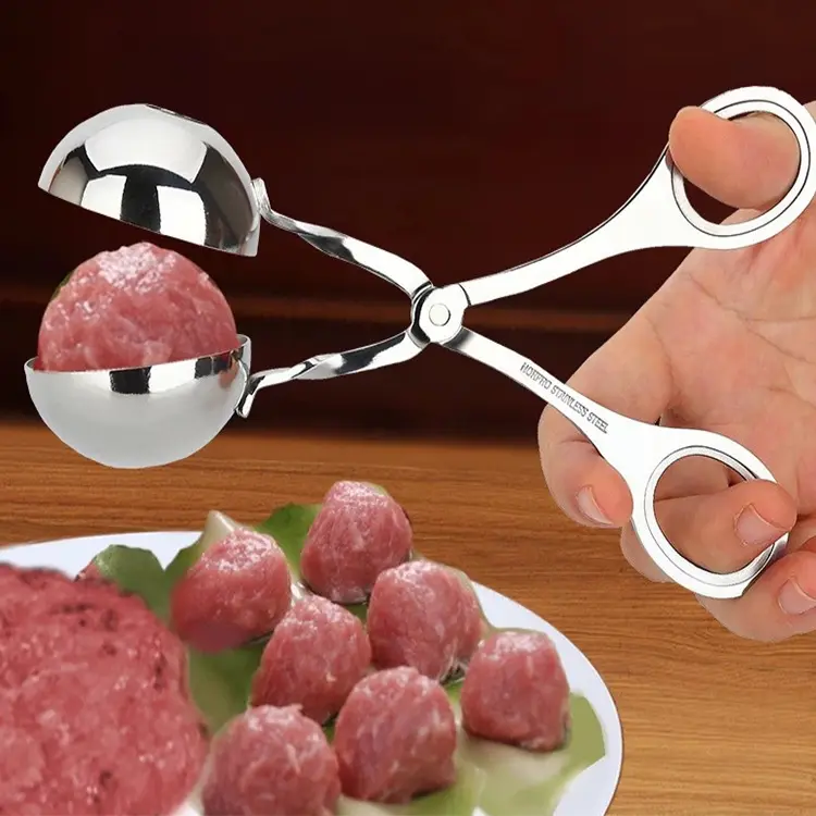 Food grade stainless steelKitchen Meatball Maker Meatball Clip Fish Ball Rice Ball Making Mold Tool Kitchen Accessories