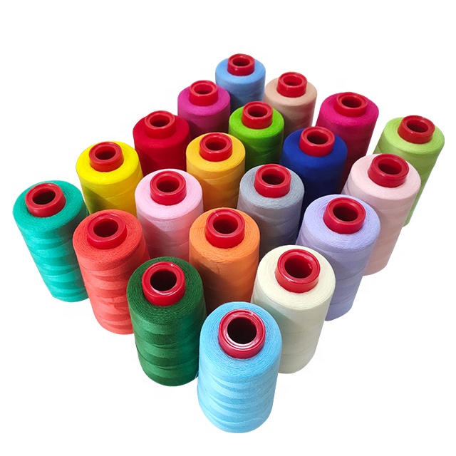 Полиэфирная швейная белая нить 60/2 5000 м serger