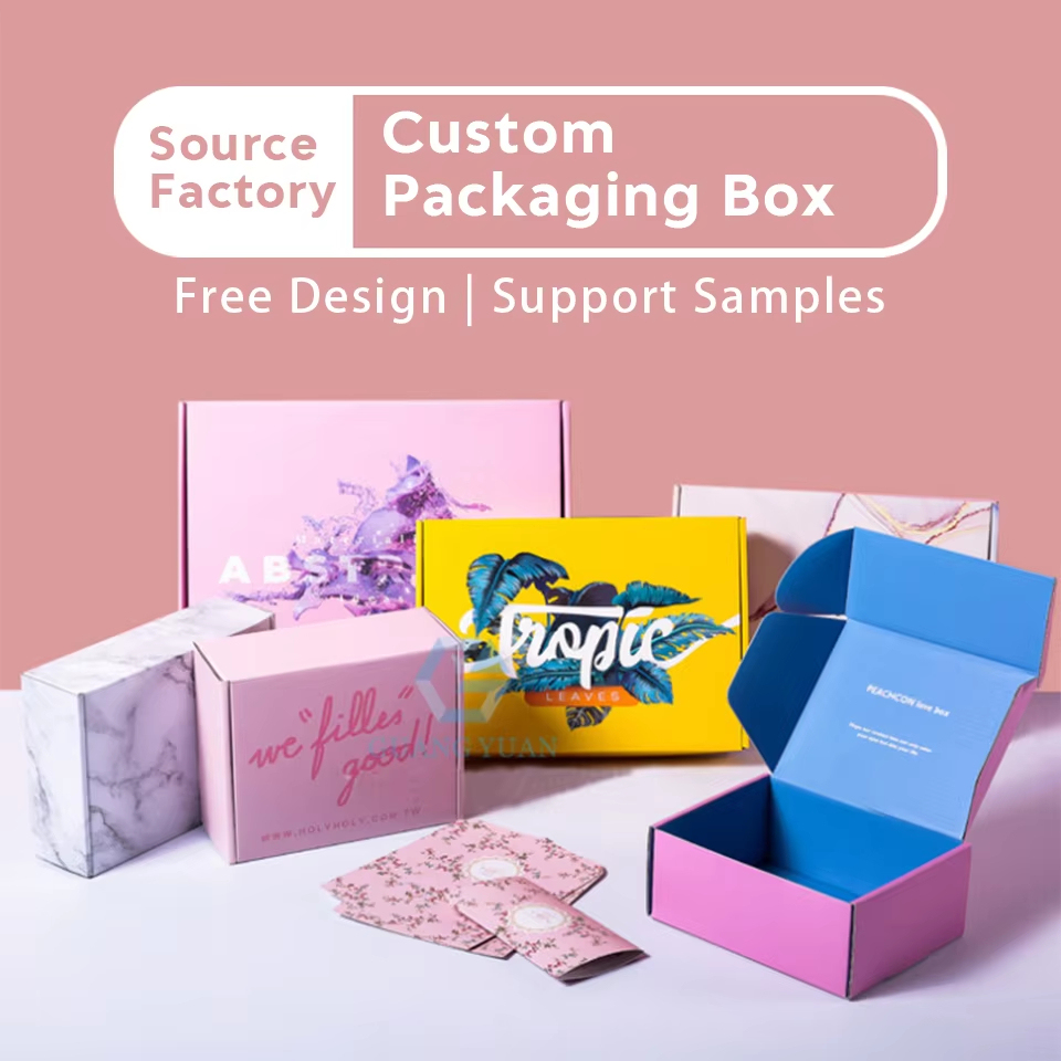 Manufacturer Eco Friendly branded packing shipping Kraft Paper Carton mailer box clothes product cardboard gift packaging