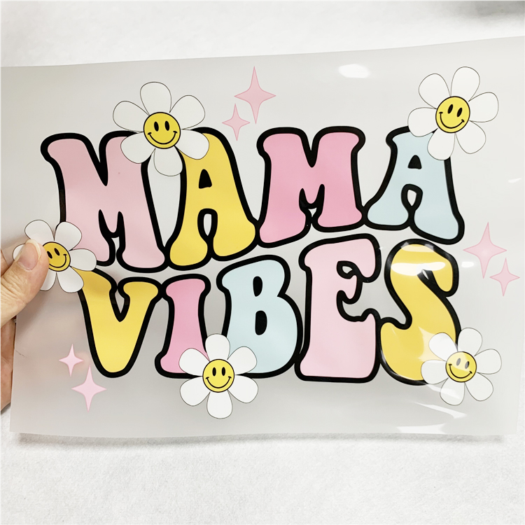Печатание передачи тепла футболки I Love mama стикеры dtf переводы для рубашки