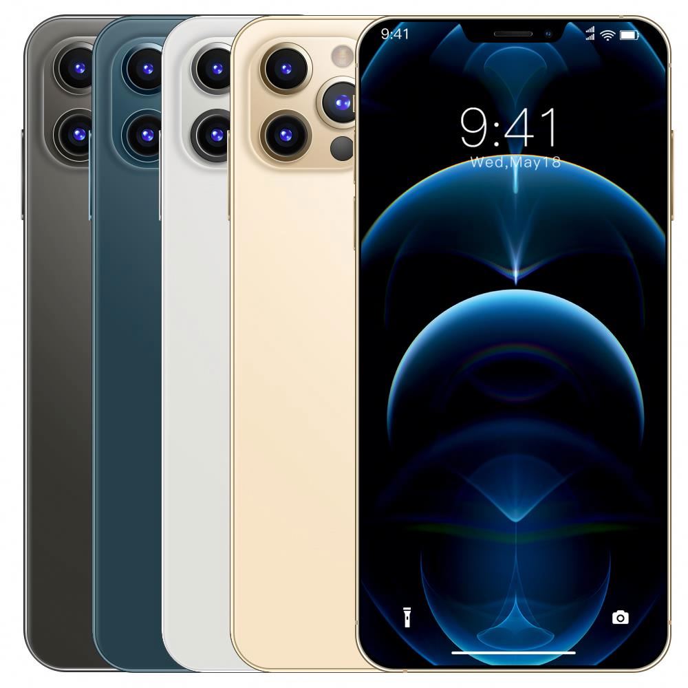 Wholesale I12 Pro Max 6.7 Inch 12Gb+512Gb Mobile Phones Hd Screen Android 10 Phone Telephones Cellphone