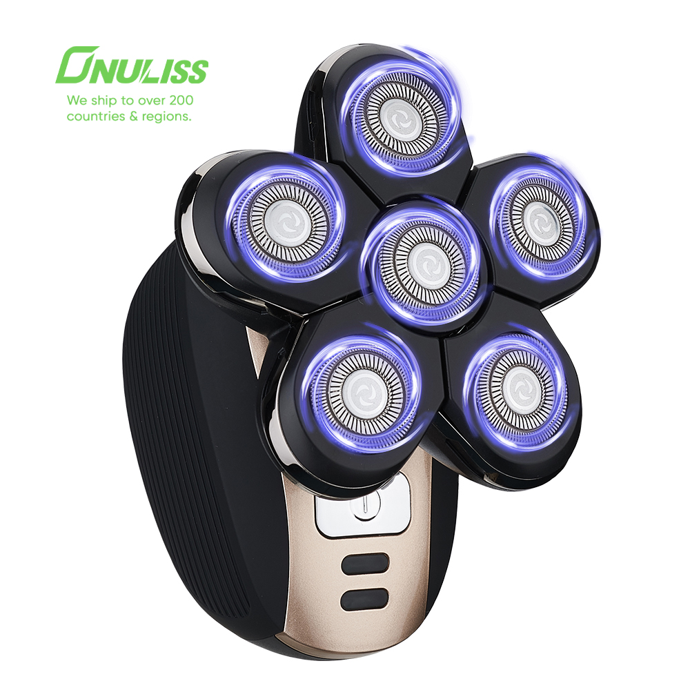 Electric Shaver Rotary 6 Head Machine Man Waterproof Hair Cutting Rechargeable Electric Shaver For Men