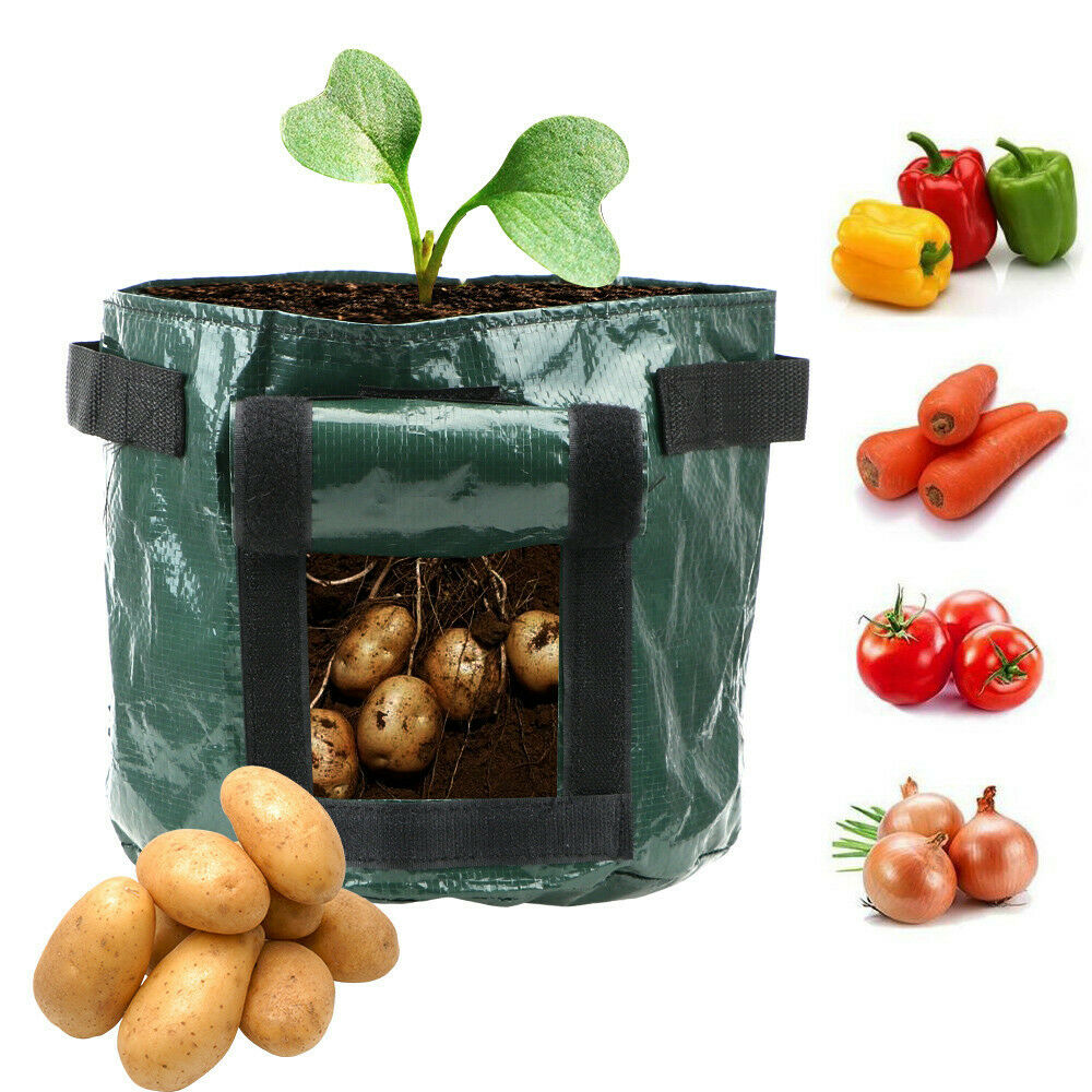 7 Gallon garden potato vegetable planter grow bags with access flap