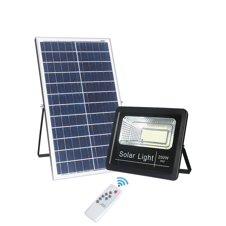 Solar powered aluminum housing flood light solar garden light outdoor waterproof led flood light for garden