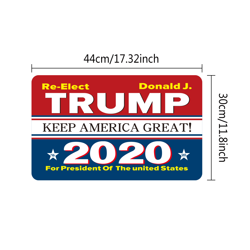 Оптовая продажа, наклейка на автомобильный бампер Keep America Great Трамп 2020 для президентских выборов