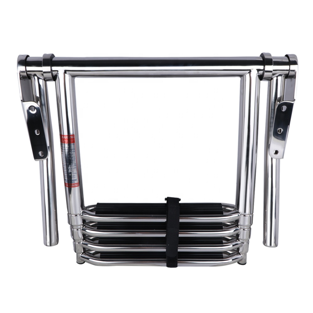 Deluxe Telescoping Extension Ladder Adjustable Folding Ladder Telescopic Swim Rear Ladder
