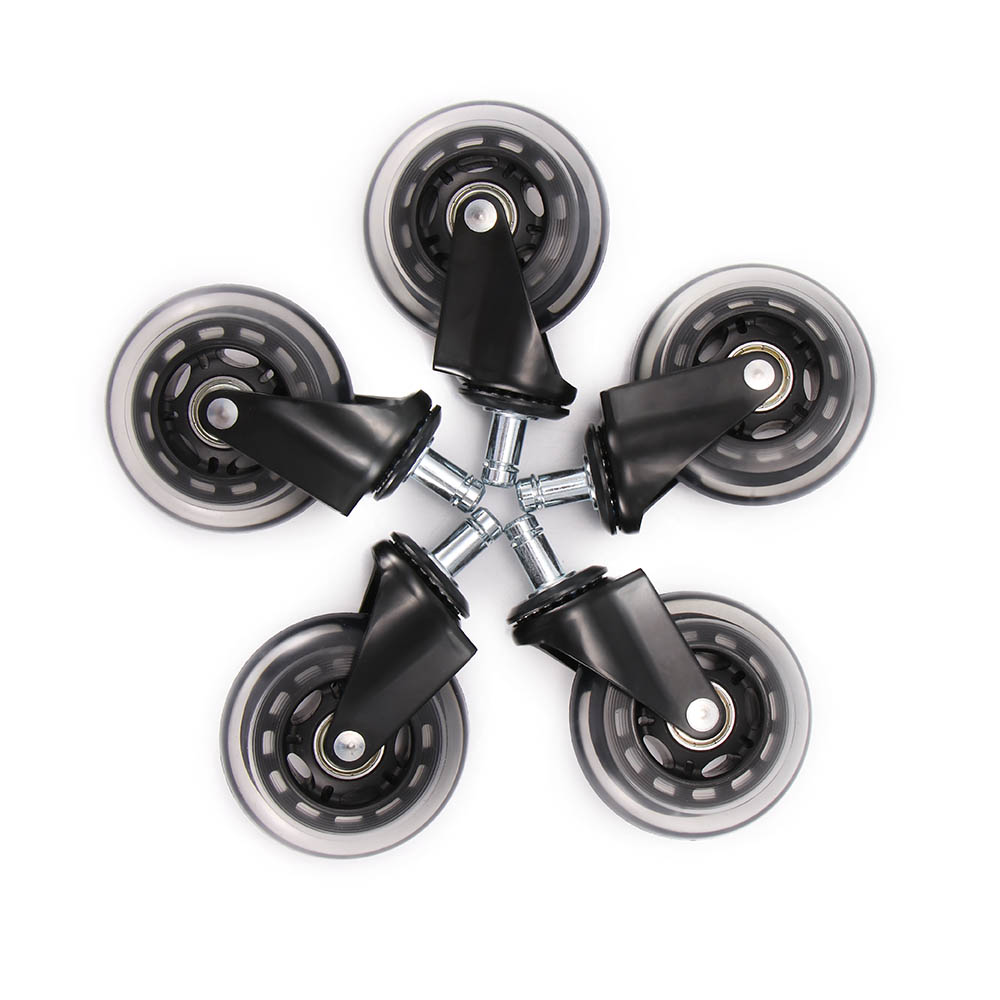 Top one Rollerblade регулируемые ролики, ролики для офисных стульев, пластиковые колеса 75 мм