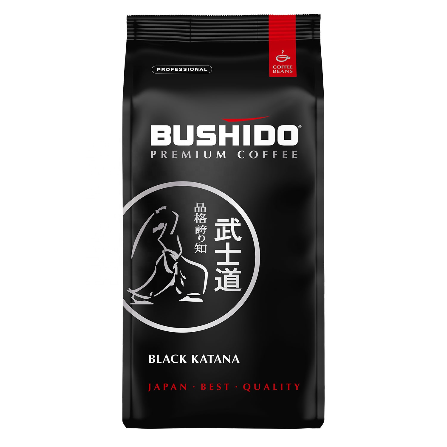 Кофейные зерна Арабика Bushido Black Katana premium, 1000 г в упаковке